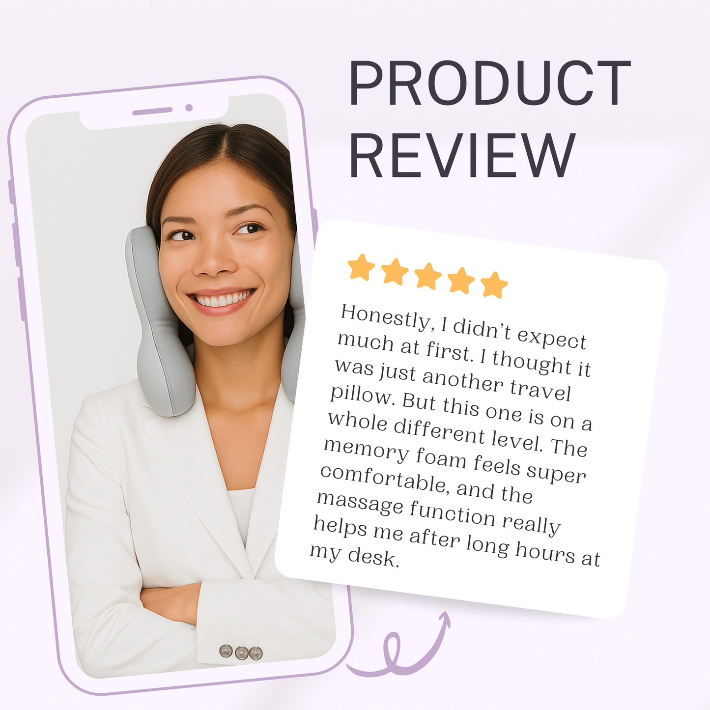 Twiia - 5-in-1 Smart Neck Pillow